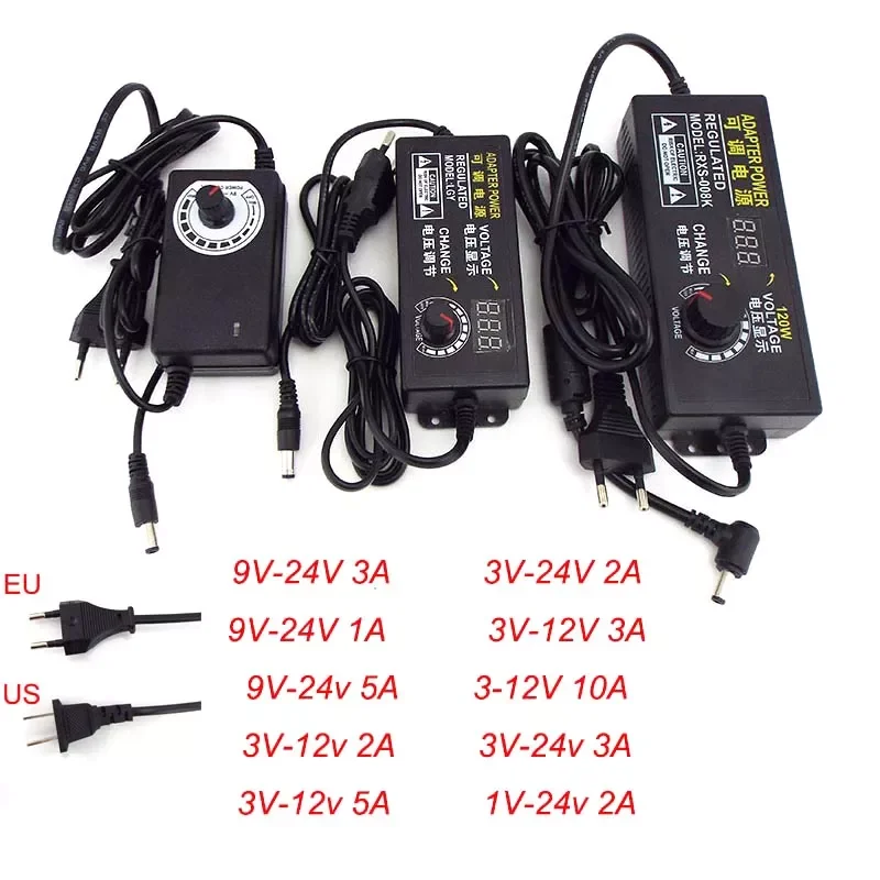 

AC 220V To DC 12V Power Supply Adapter 3V 5V 6V 9V 12V 15V 18V 24V 1A 2A 5A 10A Volt Universal charger led display