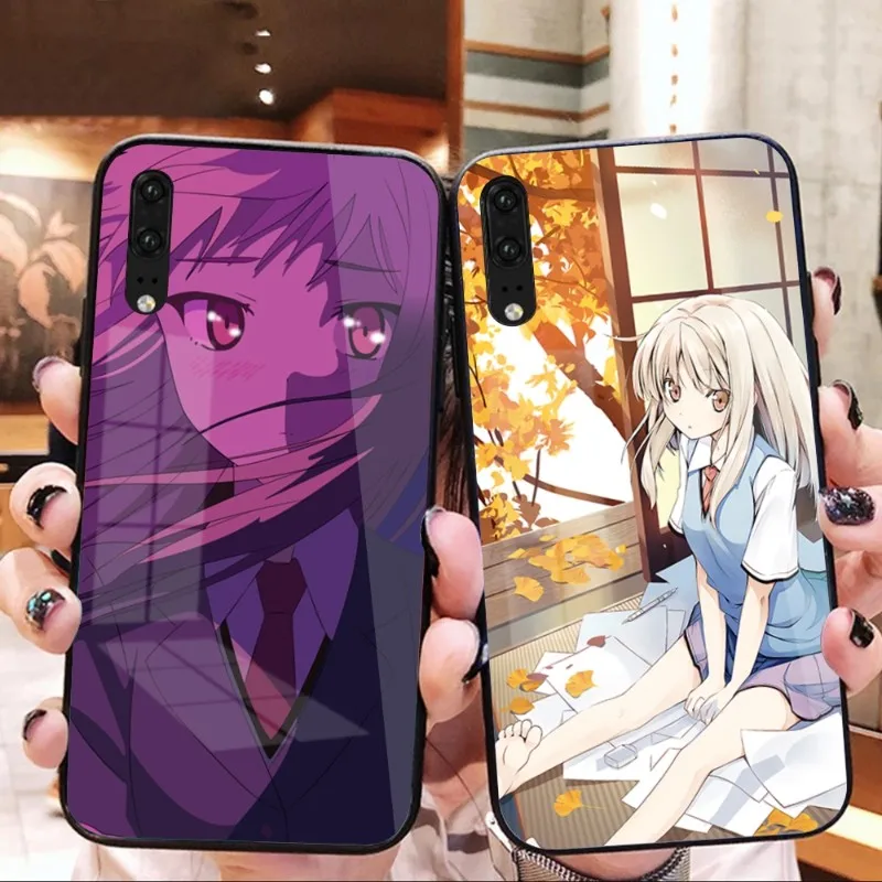 Чехол Shiina Sakurasou без ПЭТ для телефона Huawei P50 P40 P30 P20 Pro Mate 40 30 20 Pro Nova 9 8 7 PC стеклянный чехол для телефона