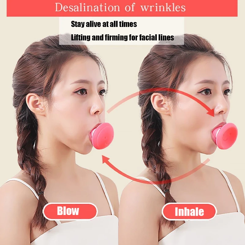 

Silicone V Face Lifting Tool Exerciser Mouth Exercise Face Double Chin Slimming Tool Tighten The Facial Lines Skin Care Tool