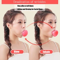 silicone v face lifting tool exerciser mouth exercise face double chin slimming tool tighten the facial lines skin care tool