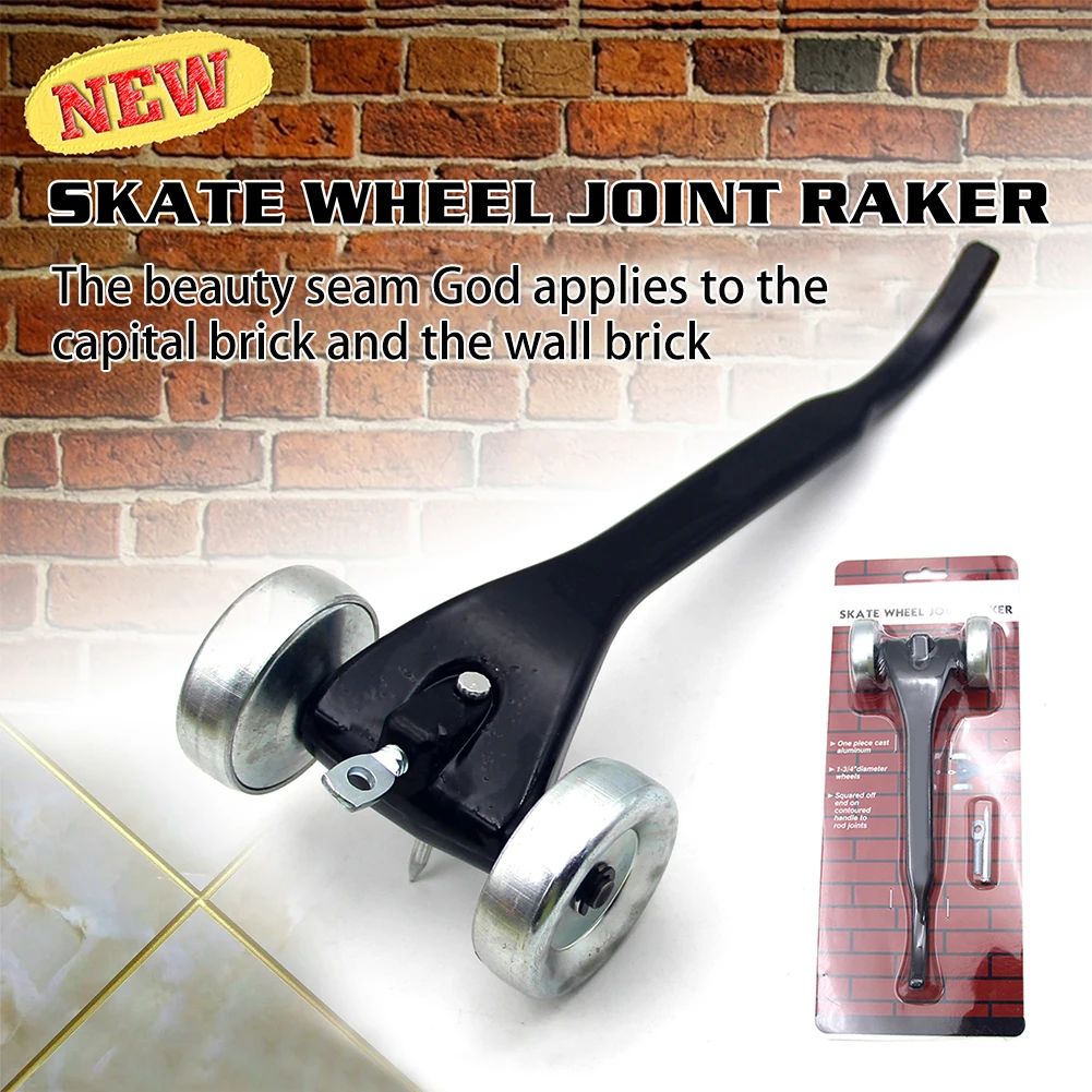 

Crack Cleaning Home Durable Accessories Cast Aluminum Skate Wheel Tool Stitcher Portable Wall Worker Ceramic Tile Joint Raker