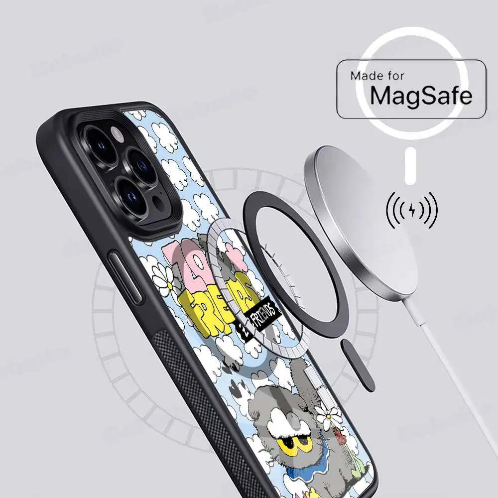 Фото Милый чехол для телефона Z-ZO Friends для iPhone 17 Air 16 15 14 13 12 11 Pro Max Plus, чехол для беспроводной зарядки Magsafe №3