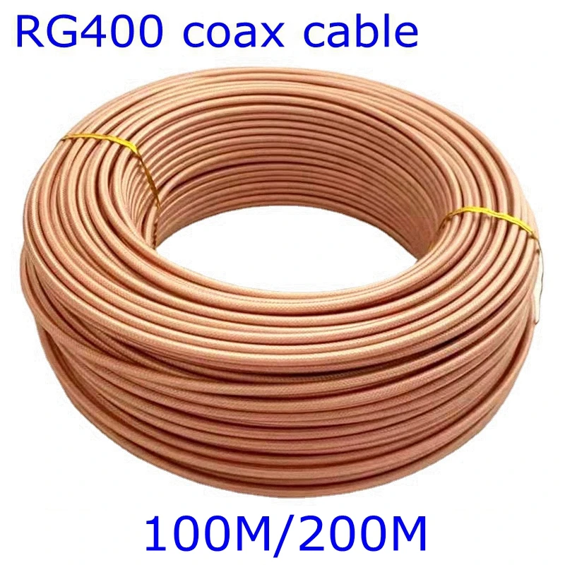 

RG400 RG-400 Double Shielded RFCoaxial Cable Wire Adapter Connector RG400 Cable 50 Ohm High Quality 100M/200M