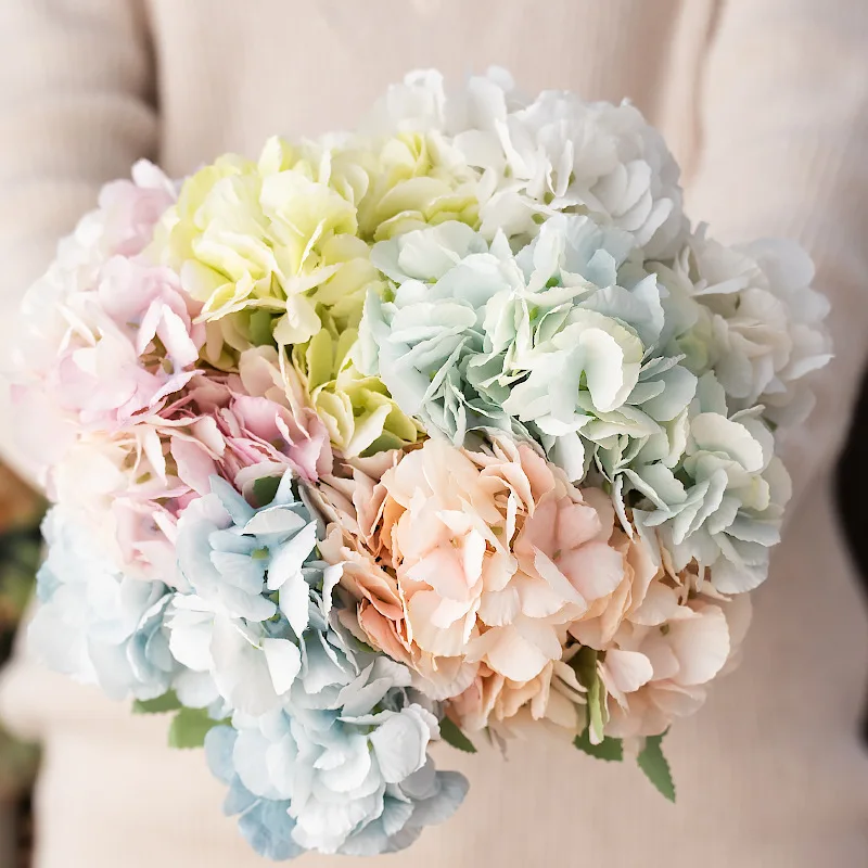 

1 bouquet Artificial Peony Hydrangea Flower Home Wedding Party Birthday New Year Valentines Day Floral Decor