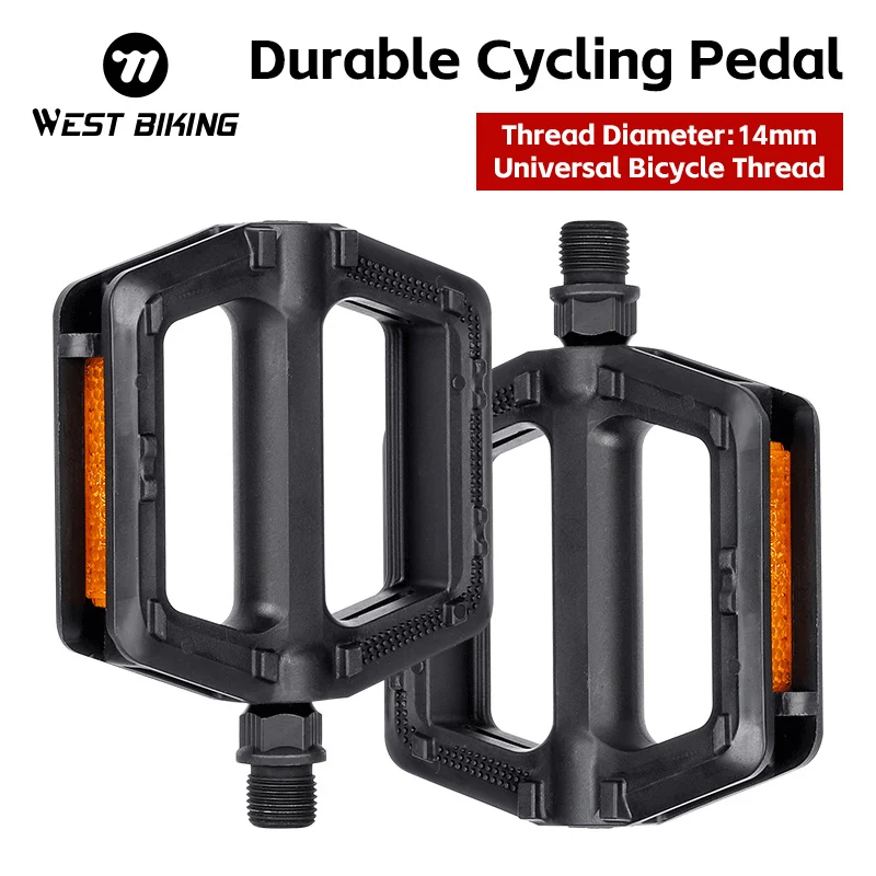 WEST BIKING Ультралегкая нейлоновая Светоотражающая велосипедная педаль для горного