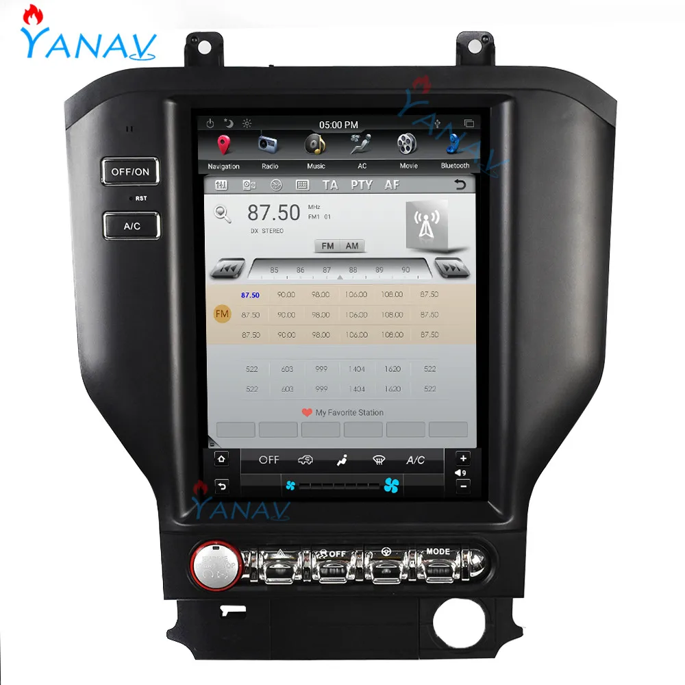 

Автомобильный Мультимедийный MP3-плеер Android для Ford Mustang 2014-2018, автомобильный Стерео Авторадио, навигация, видео HD вертикальный экран, GPS-плеер