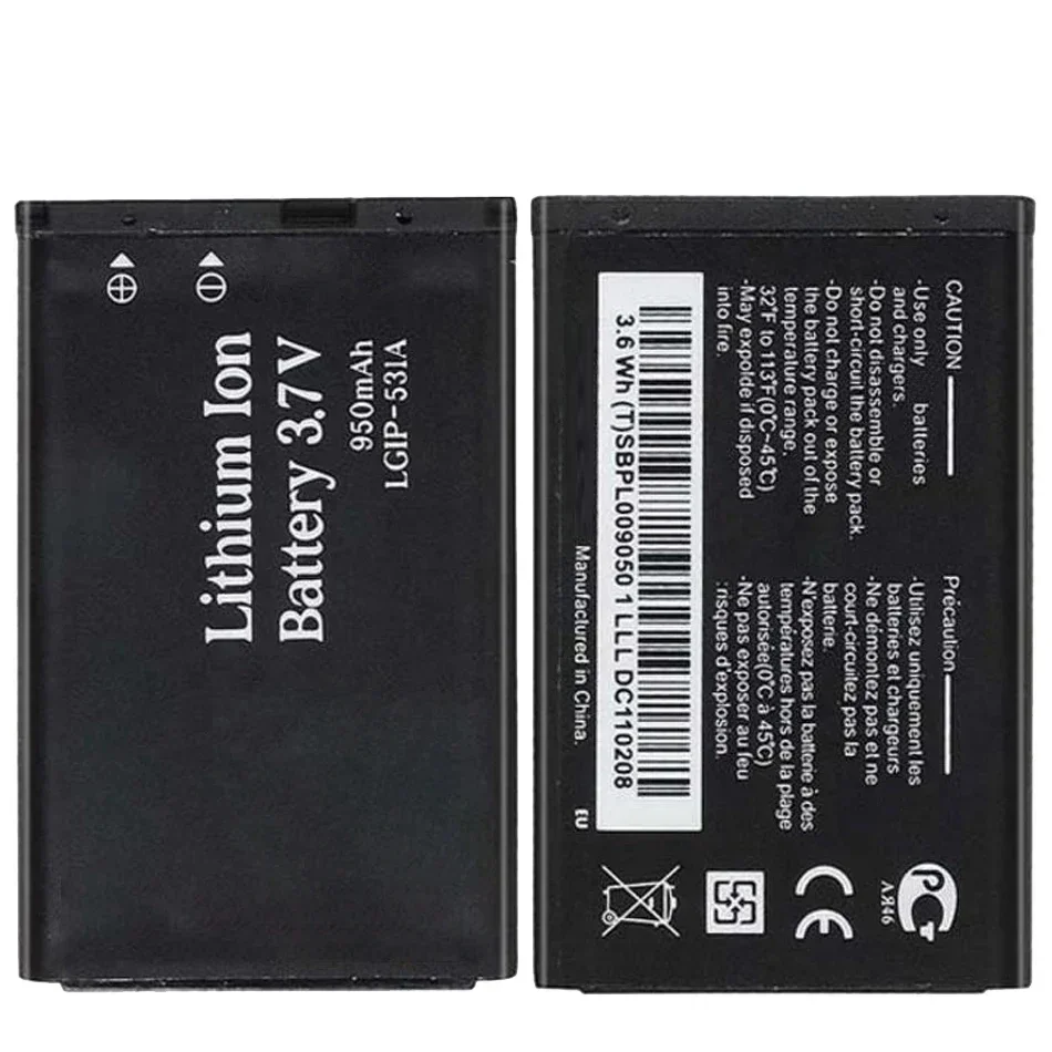 Аккумулятор LGIP-531A для LG Tracfone Net 10 T375 320G VN170 236C A100 Amigo A170 C195 G320GB GB100 GB101 GB106 GB110 + номер