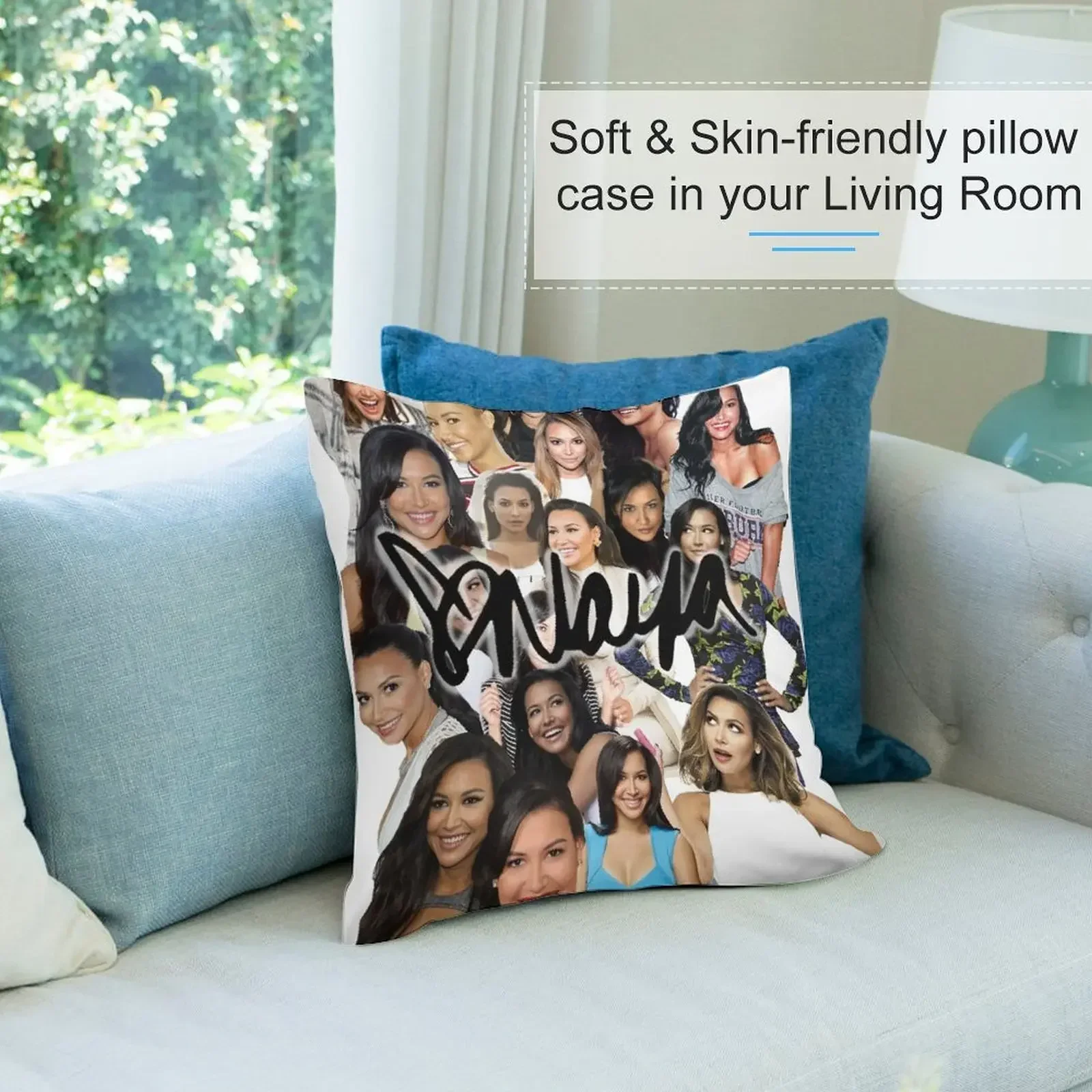 Naya Rivera Collage Декоративная подушка Постельные наволочки Рождественская Подушка