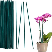20pcs bamboo green sticks plant support flower stick orchid rod plant sticks for supporting climbing plant orchid tomato