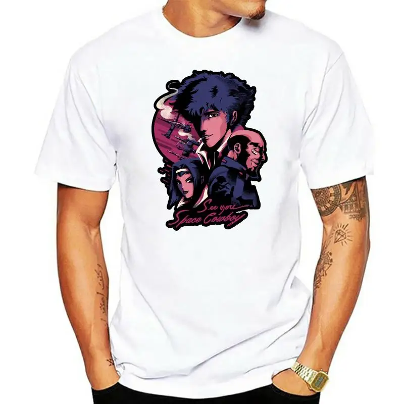 

Футболка Cowboy Bebop графическая, космическая ковбойская футболка с индивидуальным принтом