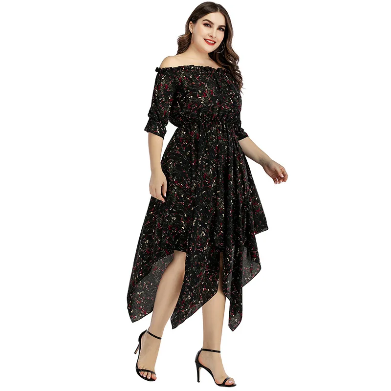 Рисунок 4 - Женское платье с открытыми плечами и одним вырезом