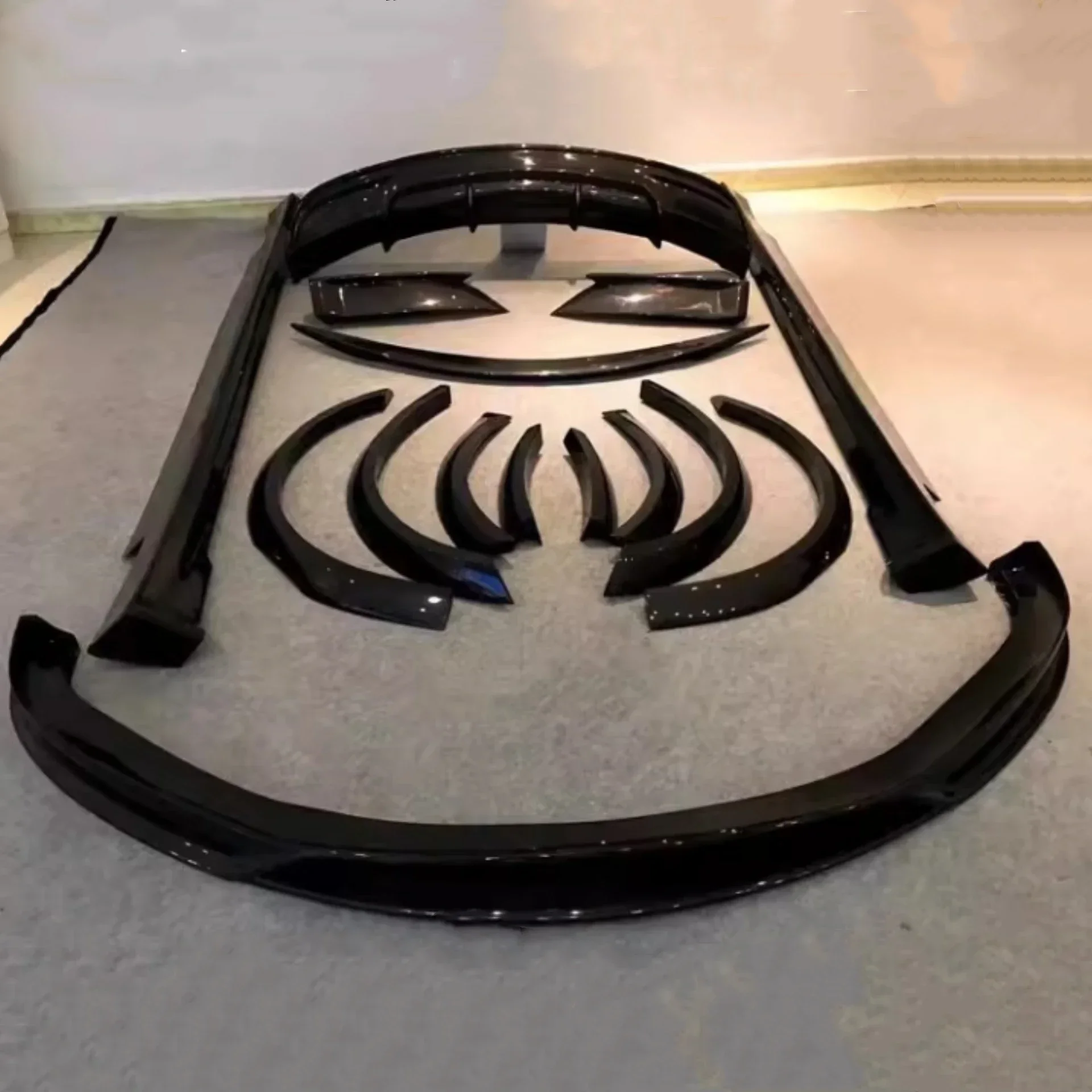 Боковая юбка из настоящего углеродного волокна передний и задний бампер для Tesla