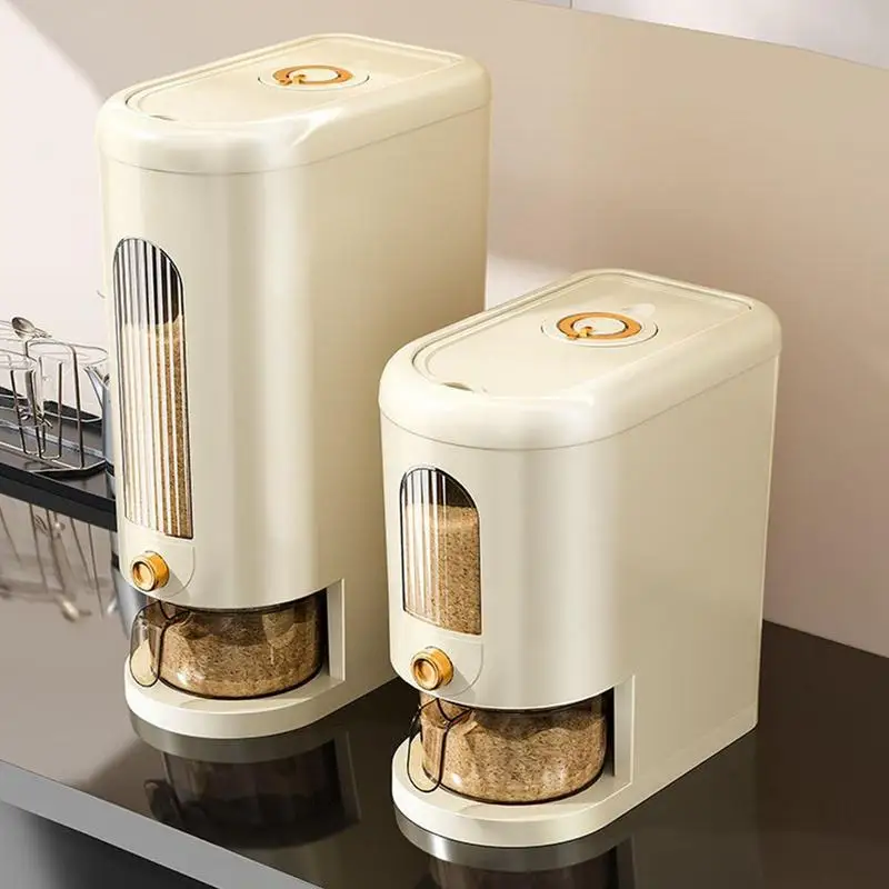 

Durable Storage Rice Holder Dispenser With Sealed Design Rice Storage Bucket Cereal Dry Food Storage Container For Kitchen