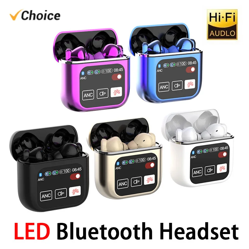 TWS Bluetooth-гарнитура с сенсорным экраном и шумоподавлением