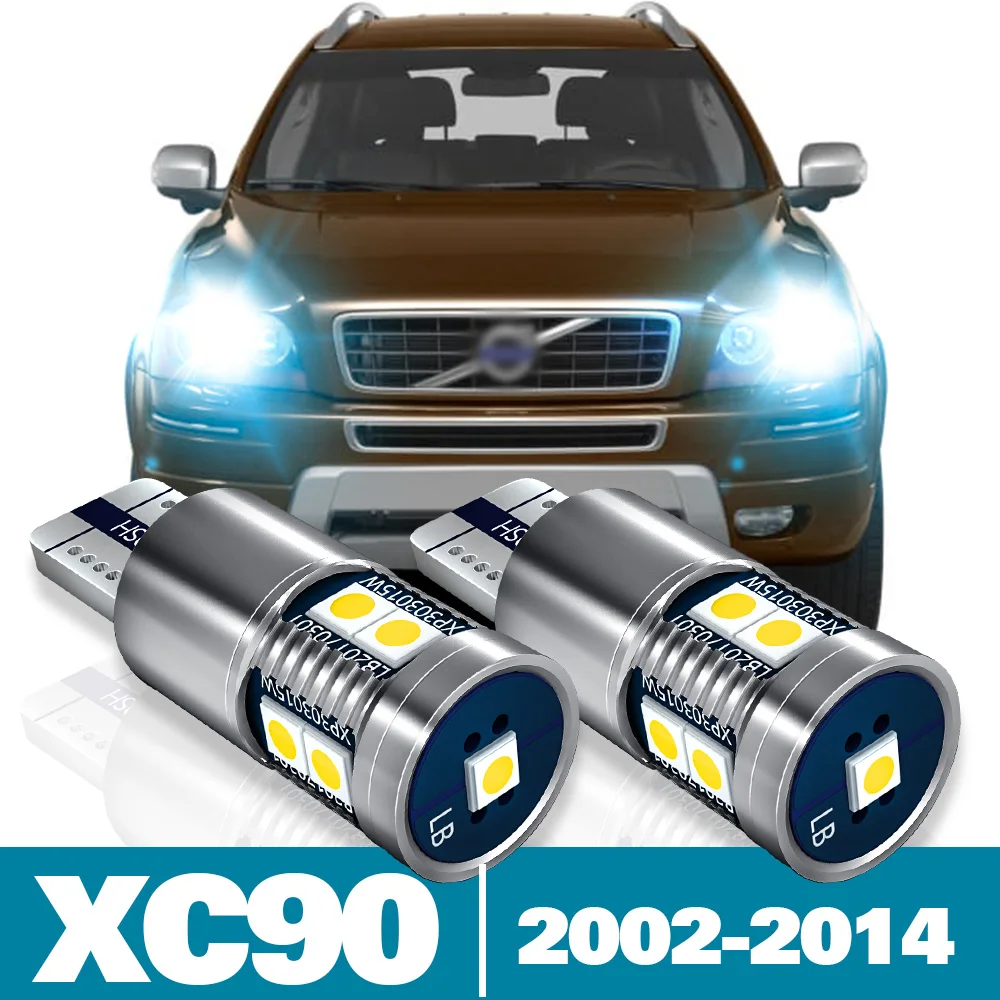 2 светодиодный т. светодиодные парковочные огни для Volvo XC90 аксессуары 2002-2014 2006 2007 2008 2009 2010 2011 2012 2013 габаритные огни
