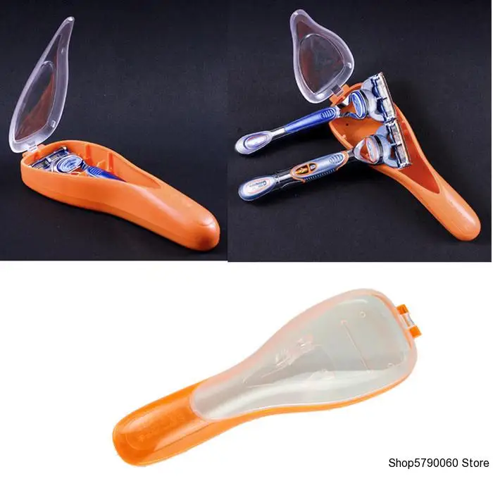 

Hot Sale Durable Men's Razor Blades Holder Box High Quality Men Potable Shaver Holder Box Case