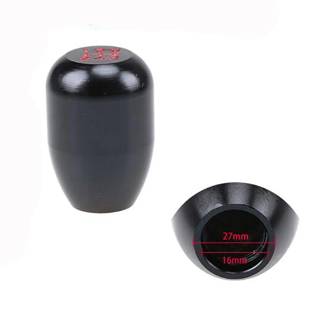 

Car Shift Knob Universal Black 5 Speed Car Gear Stick Shift Knob Manual MT Racing JDM Shifter With M8,M10,M12 Adapter