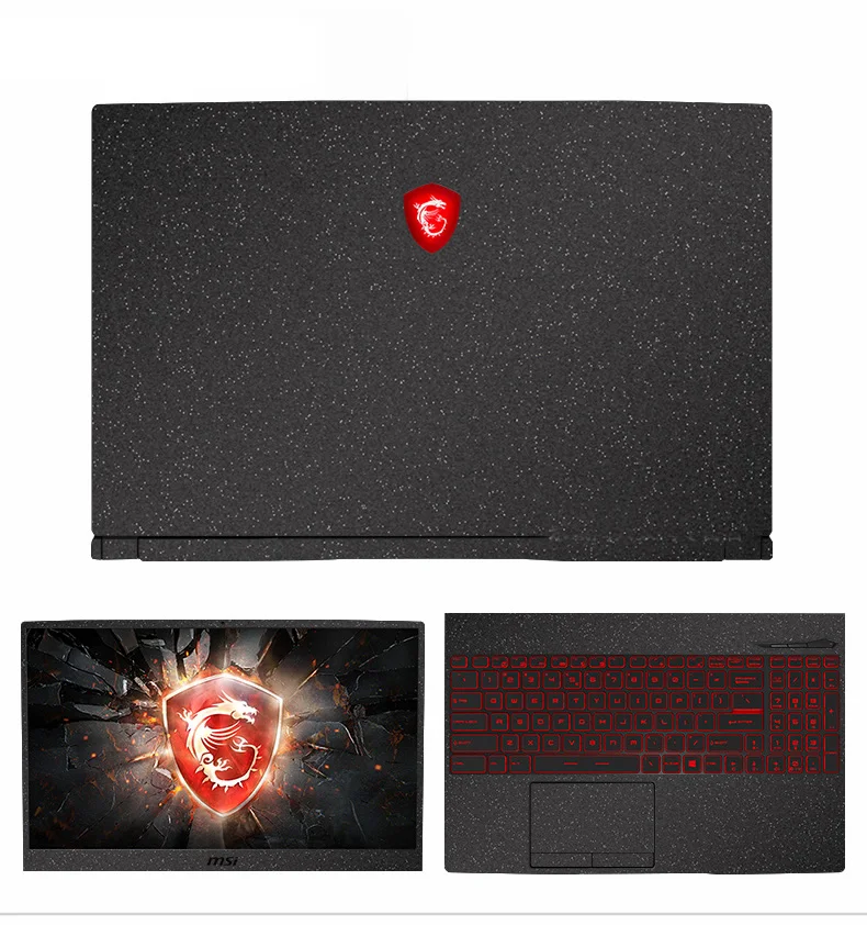 Углеродная защитная наклейка для ноутбука MSI GF66 GP76 GE76 GP66 GE66 GE65 GS66 GL75 GT70 GP65 GL65 GP75 GT75VR