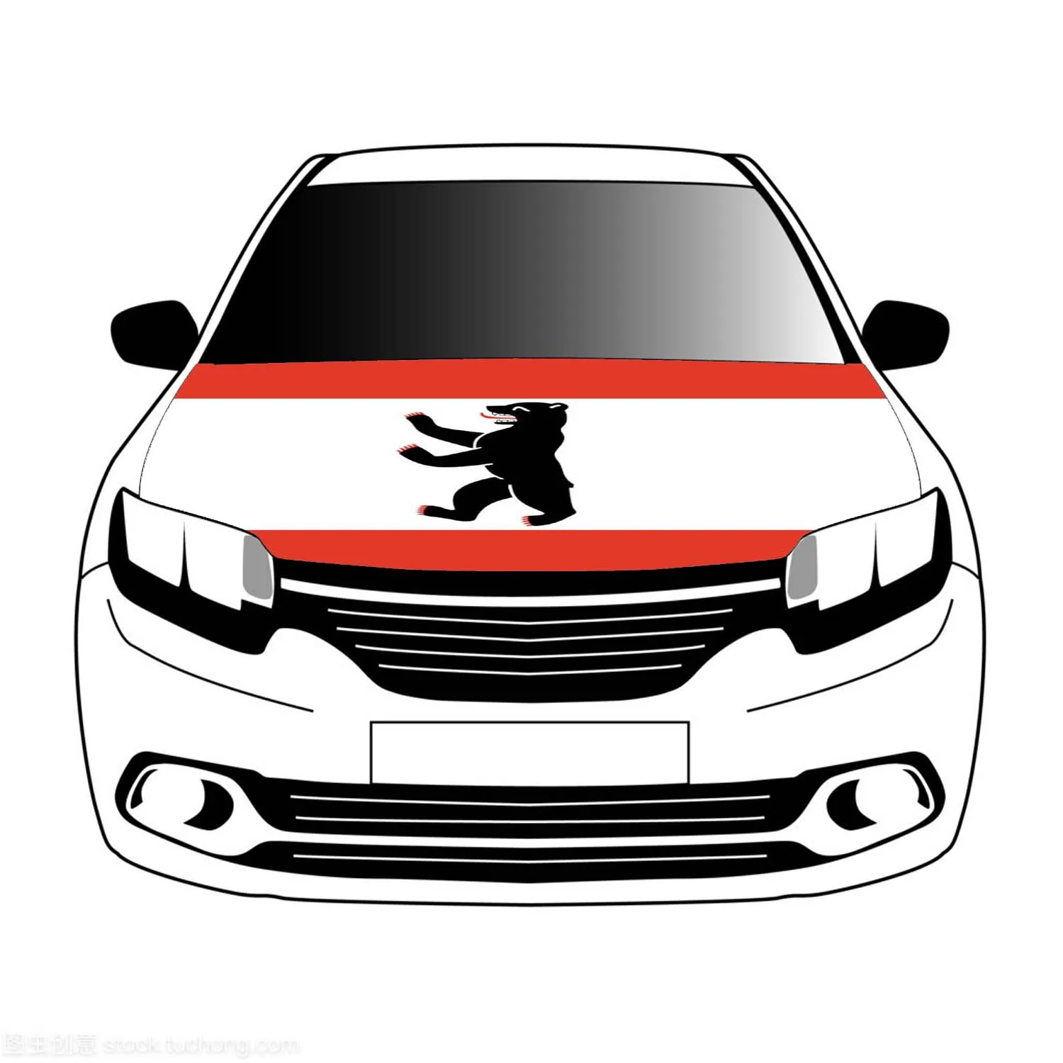 Флаг von Берлин флаги автомобильный капот крышка 3 3x5 футов/5x7 футов 100% полиэстер