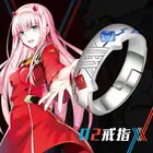 Кольцо для женщин и влюбленных, в стиле аниме дорогой DITF 02 Zero Two Fashion 925S