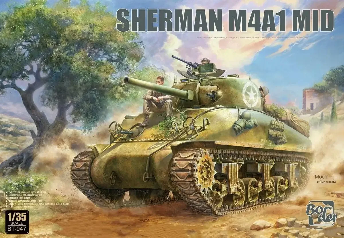 Бордюрная версия масштаба 1/35 Sherman M4A1 набор средней модели резервуара