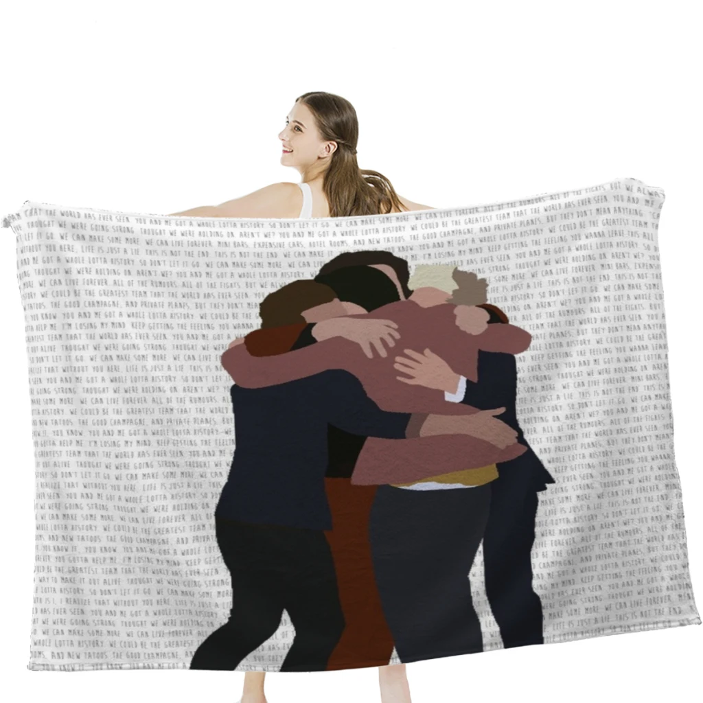 

A Whole Lotta HistoryThrow Blanket Soft Warm Bedspread Cold Cinema or Airplane Travel Decoration