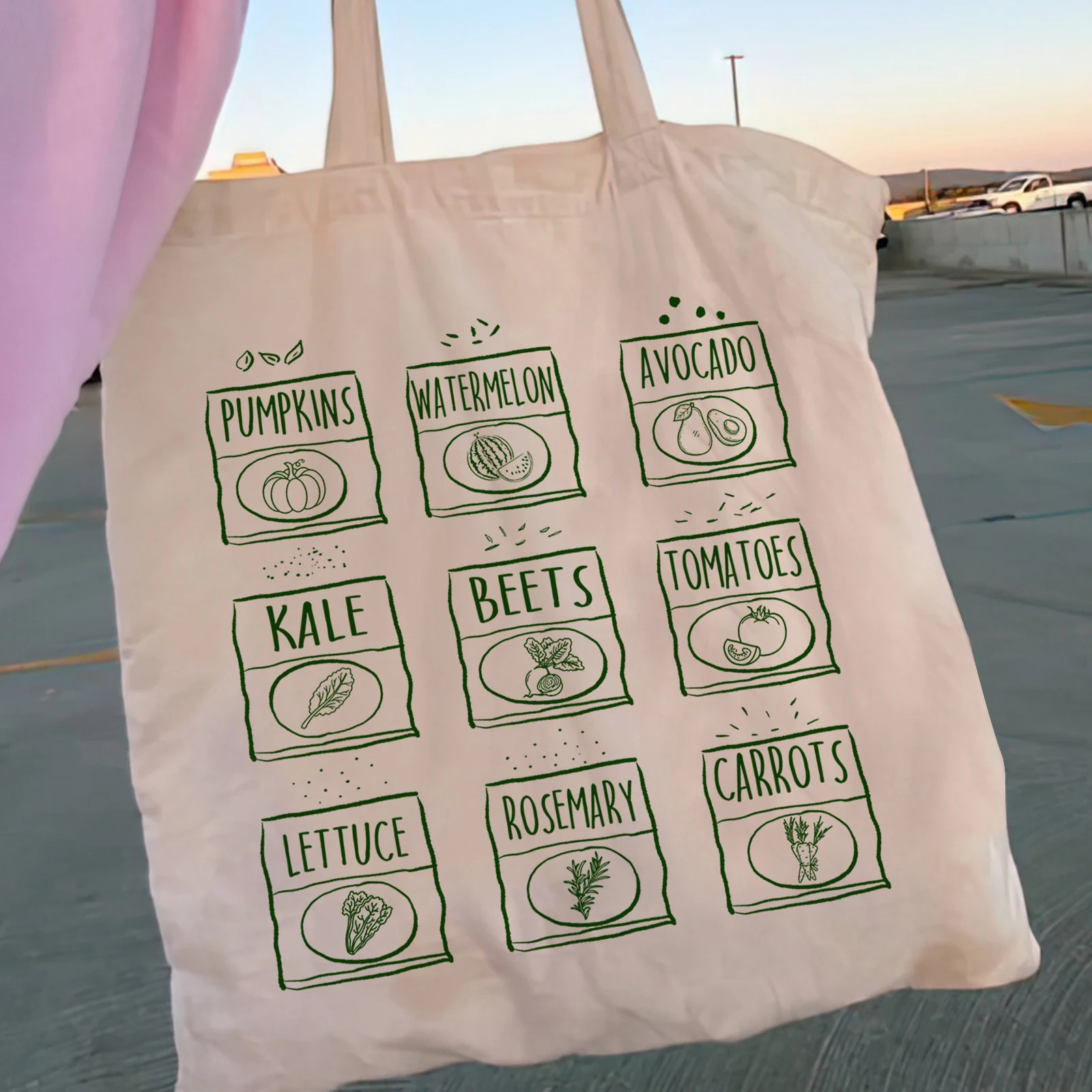 

Women Shopper Vegan Humor Canvas Shopper Bag girl handbag Tote Shoulder Lady Bag