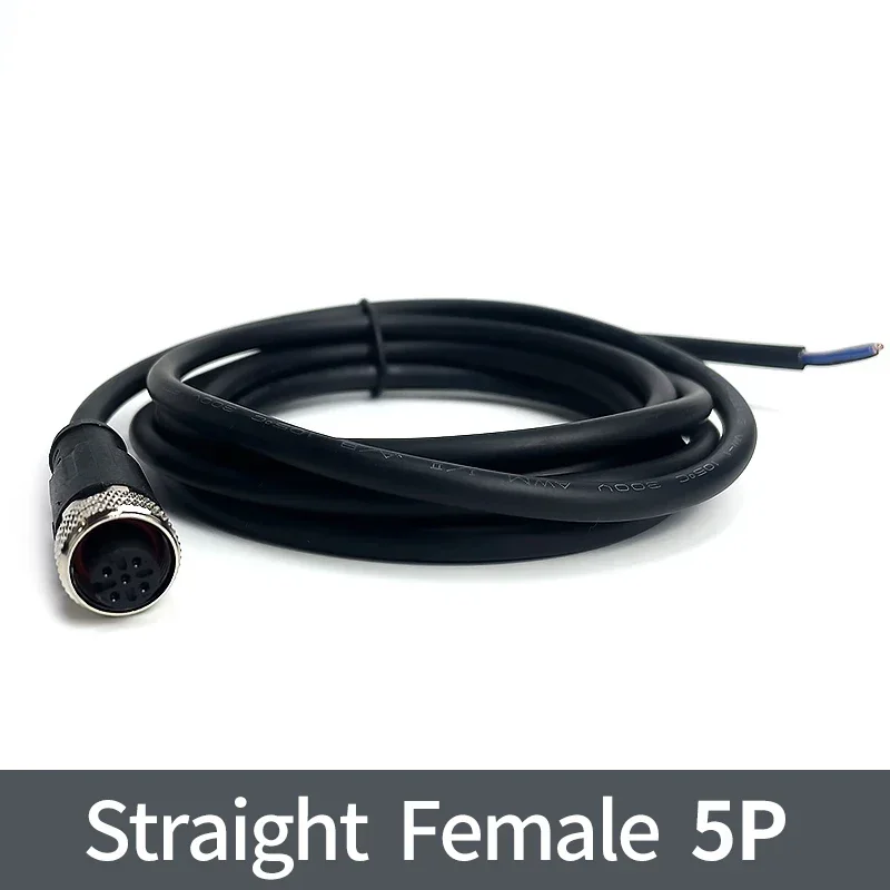 

Водонепроницаемые разъемы M12, 4 5 8 12 контактов, 2 метра