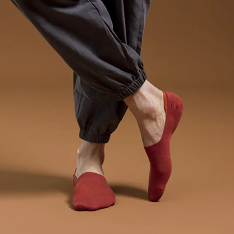 5 pairs of new men's deodorant socks pure cotton Harajuku skateboard socks breathable men's gifts invisible boat socks in summer