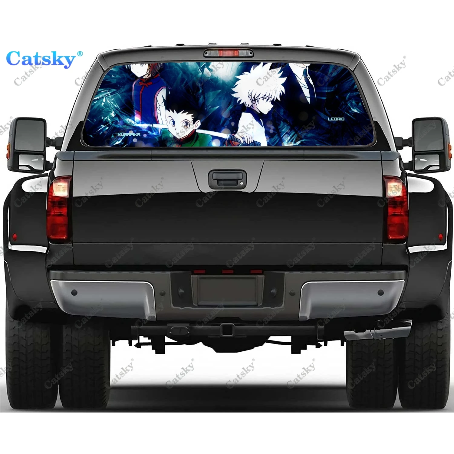 

Hunter X Hunter anime Window Decal Sticker Graphic PVC Decorative Truck Sticker Perforated Vinyl Universal Sticker