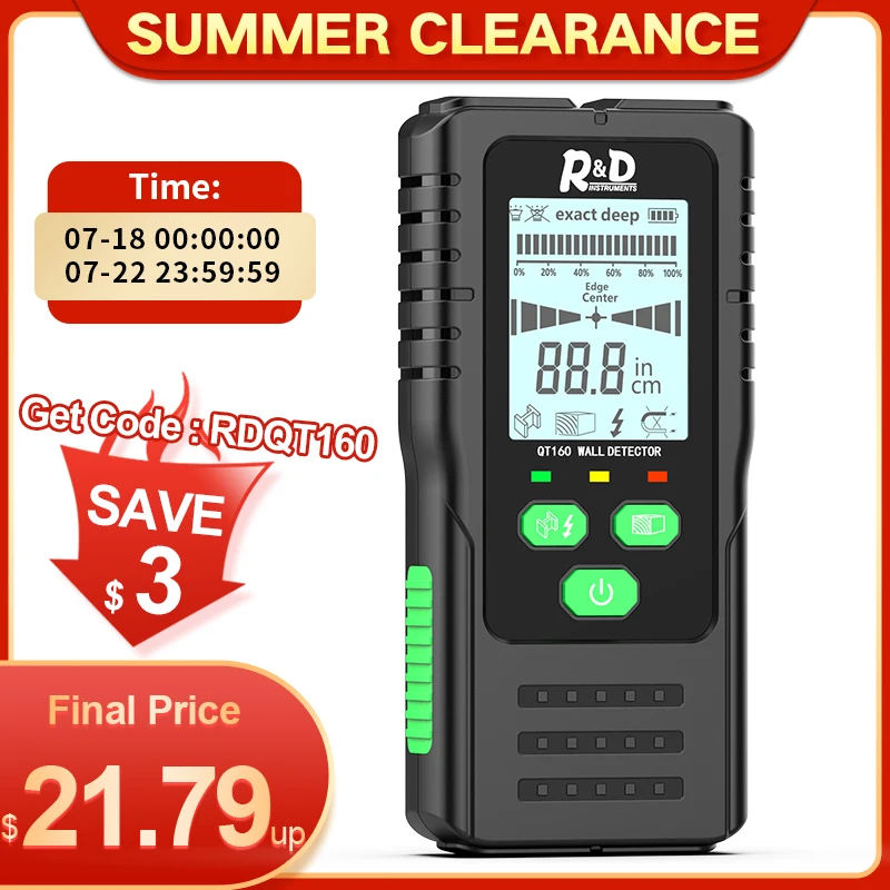 R &amp D настенный металлоискатель с подсветкой черный цвет стандарт переменного