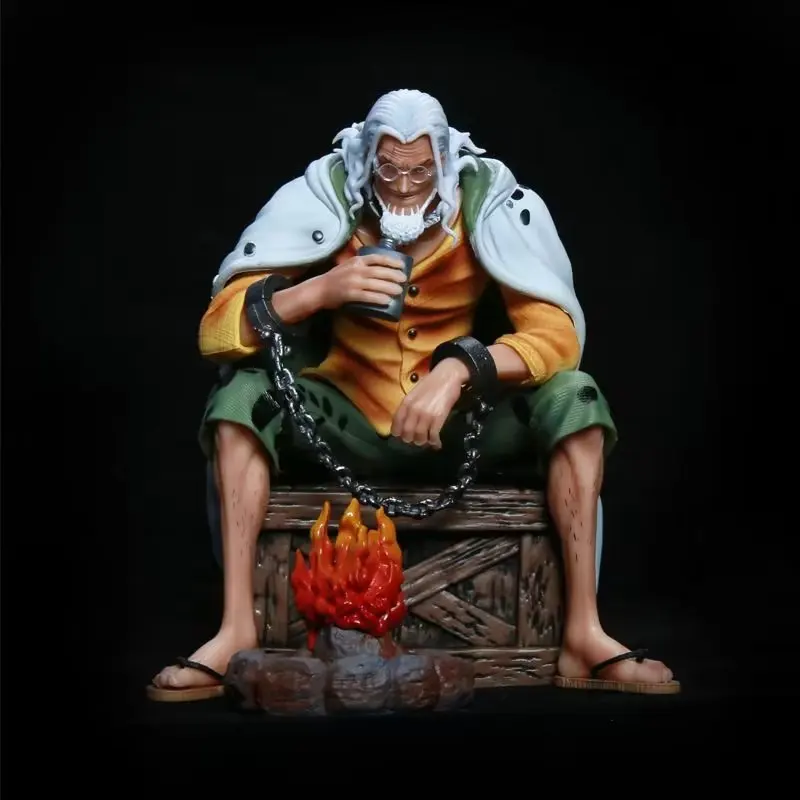

15CM One Piece Cartoon Silvers Rayleigh Anime Periphery Action Figure PVC Model Collectible Toys Doll Decor Gift For Kids Fans