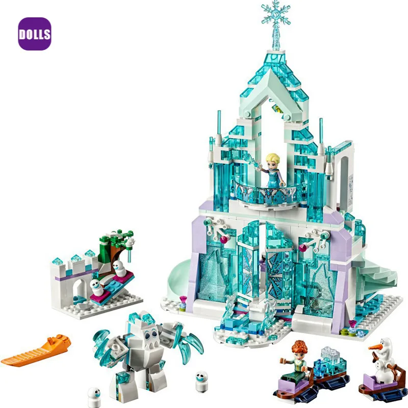 Аксессуары для конструктора: волшебный ледяной замок Эльзы и Анны |