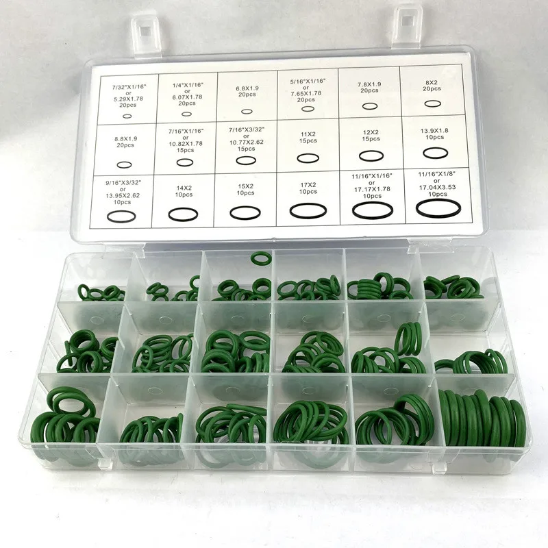 

270Pcs Air Conditioning HNBR O Rings Car Auto Repair Tools Rubber Car Air Conditioner Refrigerant Ring Sets car Accessories