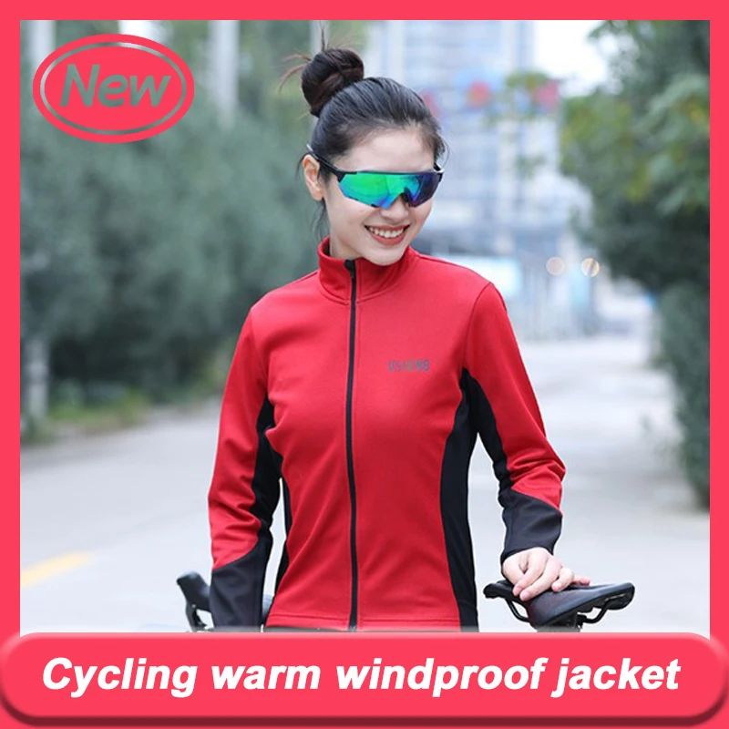 

Winter Bicycle Windbreaker Windproof Cycling Clothing Men Women Thickened Warm Running Hiking Jacket Breathable Bicycle Clothing