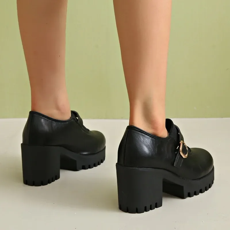 Брендовая женская обувь 2024 на высоком каблуке с пряжкой и ремешком модная для