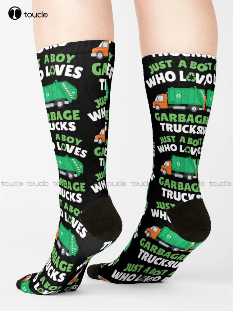 

Just A Boy Who Loves Garbage Trucks Socks Unning Socks Women Funny Art Harajuku Streetwear Colorful Cartoon Socks Christmas Gift