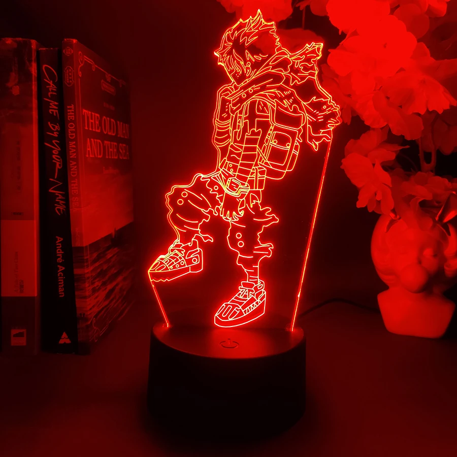 

3d-ночник Boku no Hero академия, Аниме Манга Bakugo Katsuki для декора комнаты, милый подарок на день рождения, светодиодная лампа Chibi Bakugou