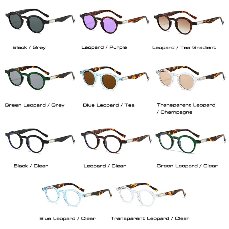 Очки солнцезащитные круглые для мужчин и женщин модные маленькие двойные очки с