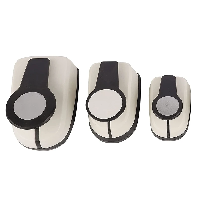 

3Pcs Paper Craft Punches-Hole Puncher Single,Hole Punch Shapes, Hole Puncher For Crafts 9/16/25Mm Circle Punch Set