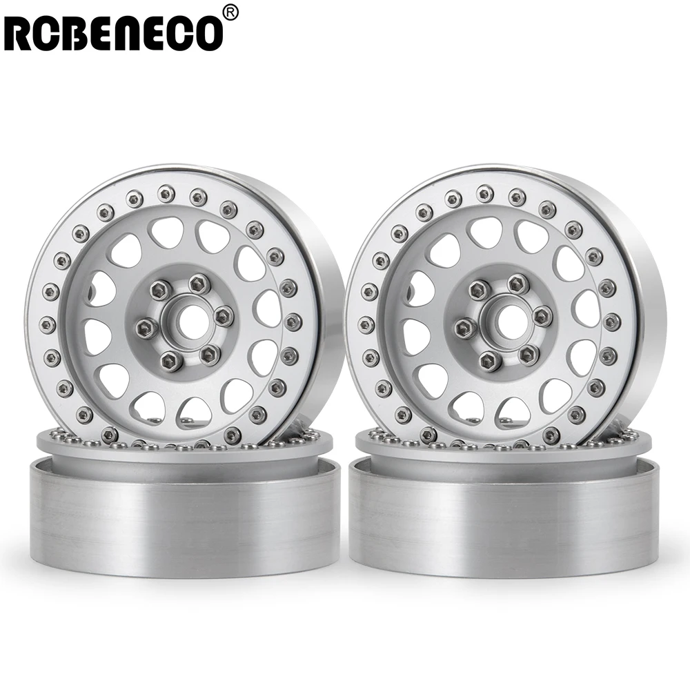 

RCBENECO 2.2" Metal Beadlock Wheel Rims For 1/10 Axial SCX10 90046 Traxxas TRX4 TRX6 D90 Wraith RR10 90048 RC Crawler Car