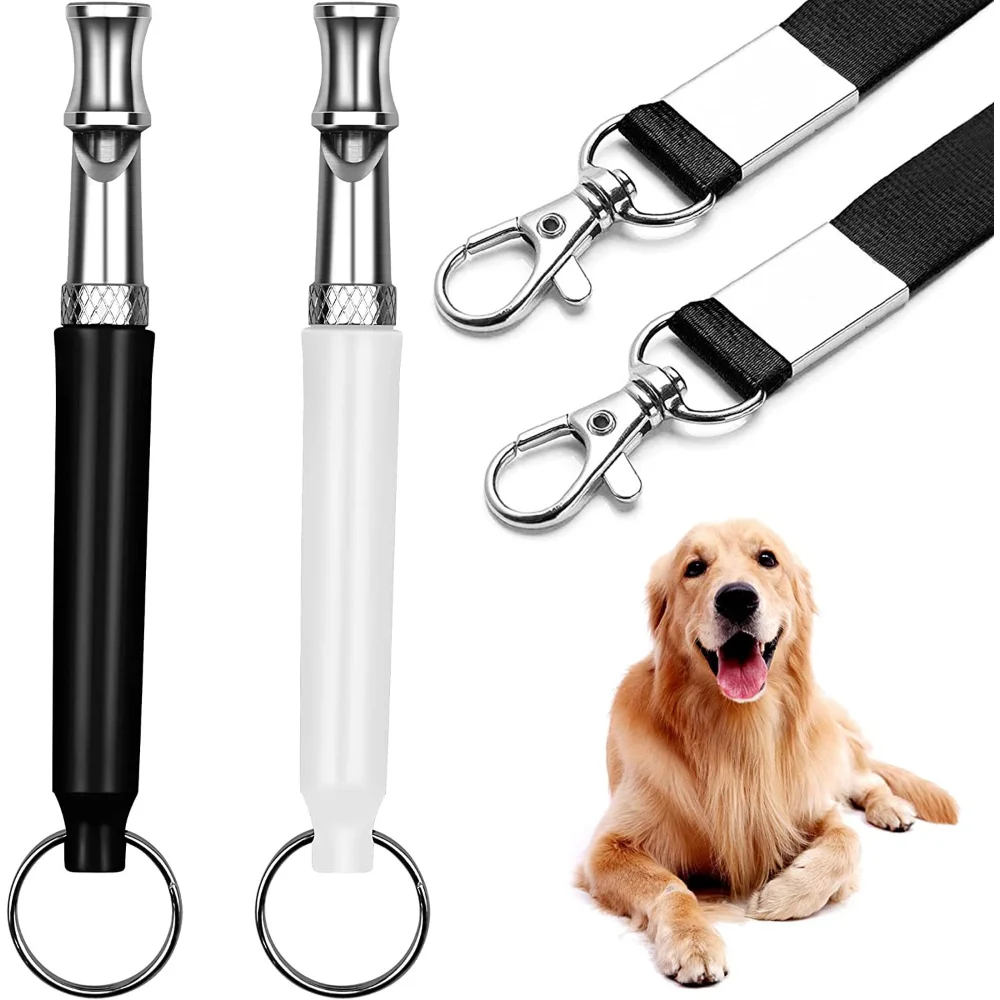 Training Dog Whistle Set Pet Dog Stainless Steel with Marker Whistle Ultrasonic Master Interactive Tool Pet Training Supplies
