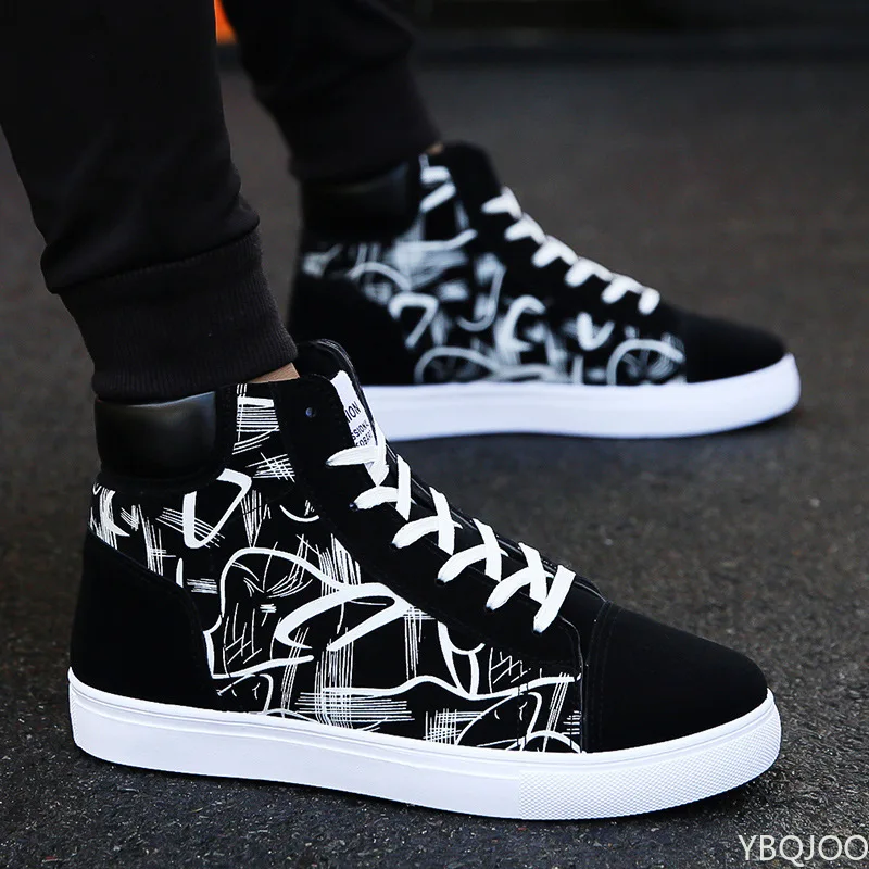 

Fashion Men Shoes New Men Casual Shoes High Top Sneakers Men Vulcanized Shoes Platform Sneakers Quality Mens Sneakers Masculinas