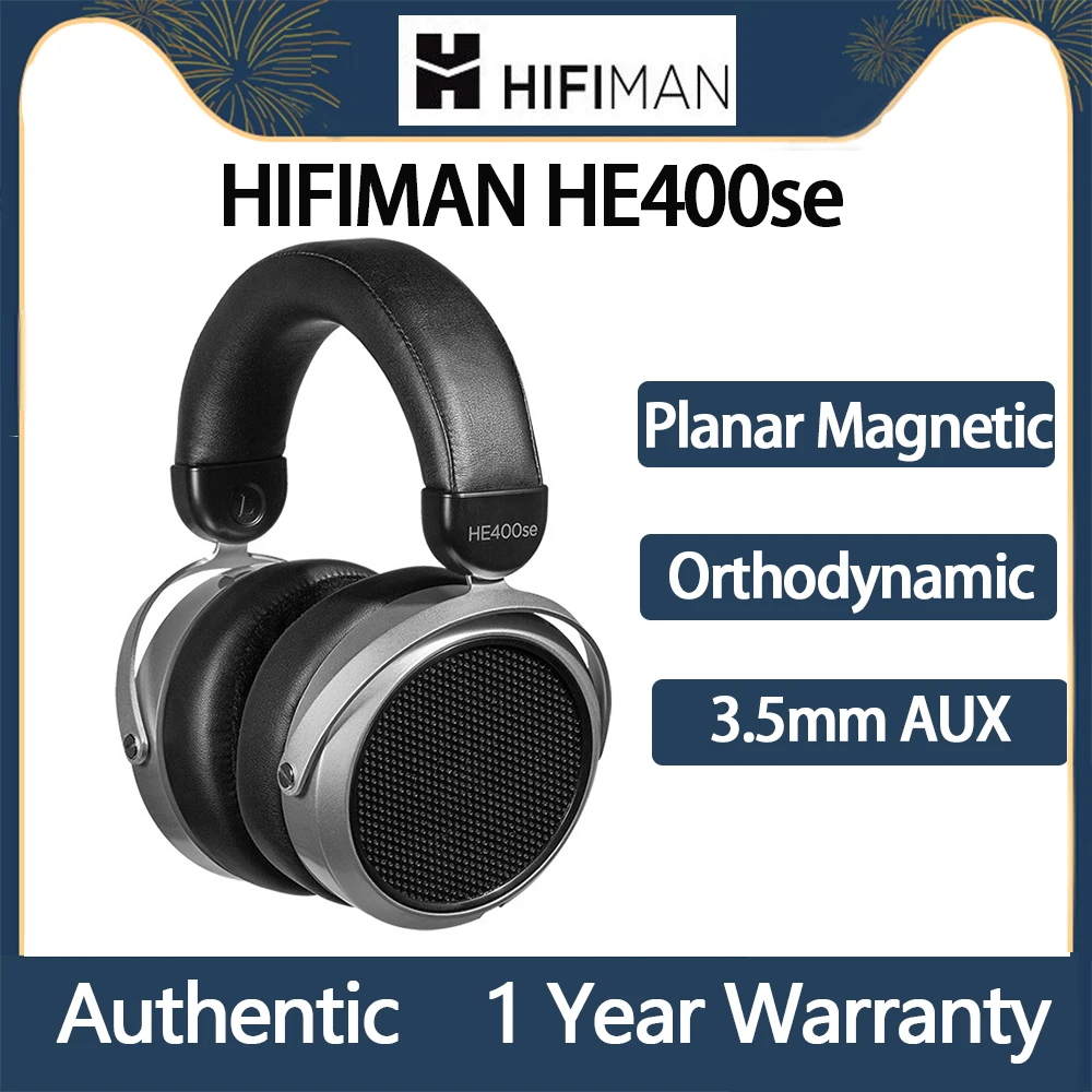 

Original Hifiman HE400se Open-Back Planar Headphones Magnetic Classic Wired Over Ear 25ohm Orthodynamic Earphone 20Hz-20KHz NEO