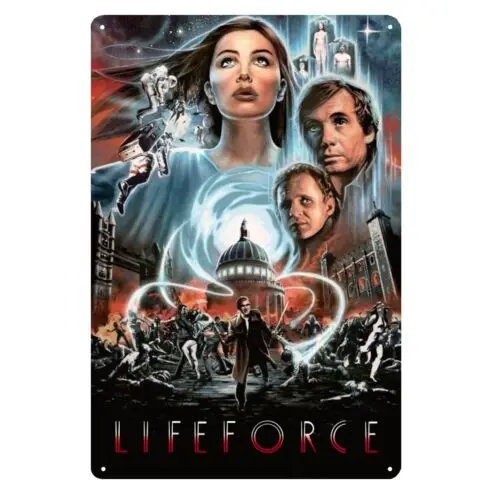 1p металлический постер фильма Lifeforce коллекционная жестяная вывеска - 20x30 см