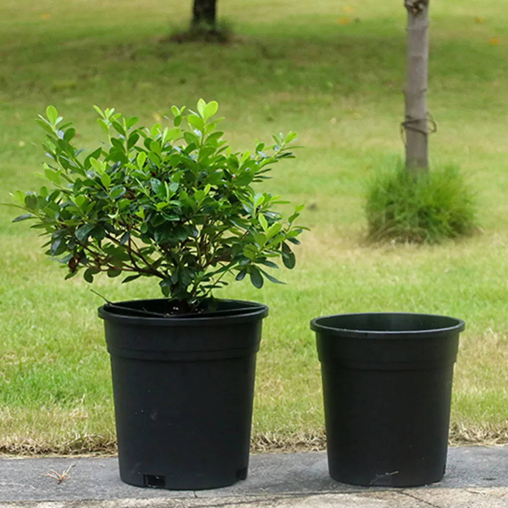 

5pack lot Plastic Flower Pots Healthy Plant Growth With Deep And Drainage Features Resistant