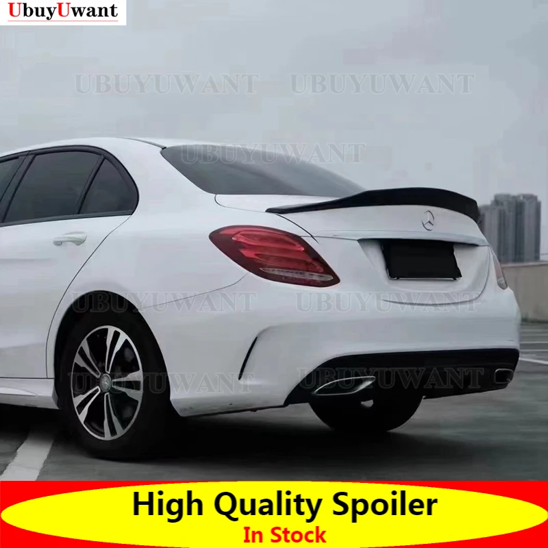 

Стильный спойлер для Mercedes W205 PSM, задний спойлер из углеродного волокна, класс C, седан 2014-2019 C180 C200 C250 C300 C400