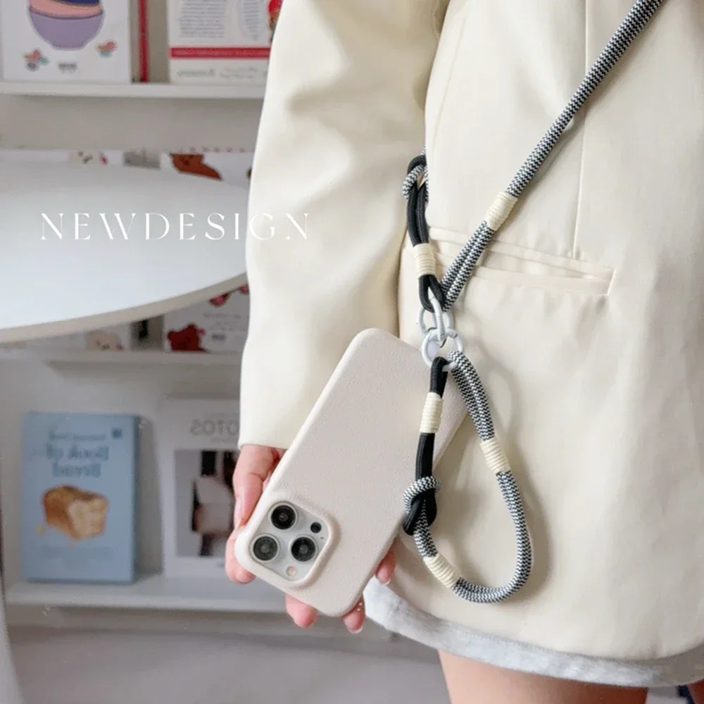 Роскошный кожаный чехол для телефона с цепочкой IPhone 16 11 13 12 14 15 Pro Max Plus мягкий