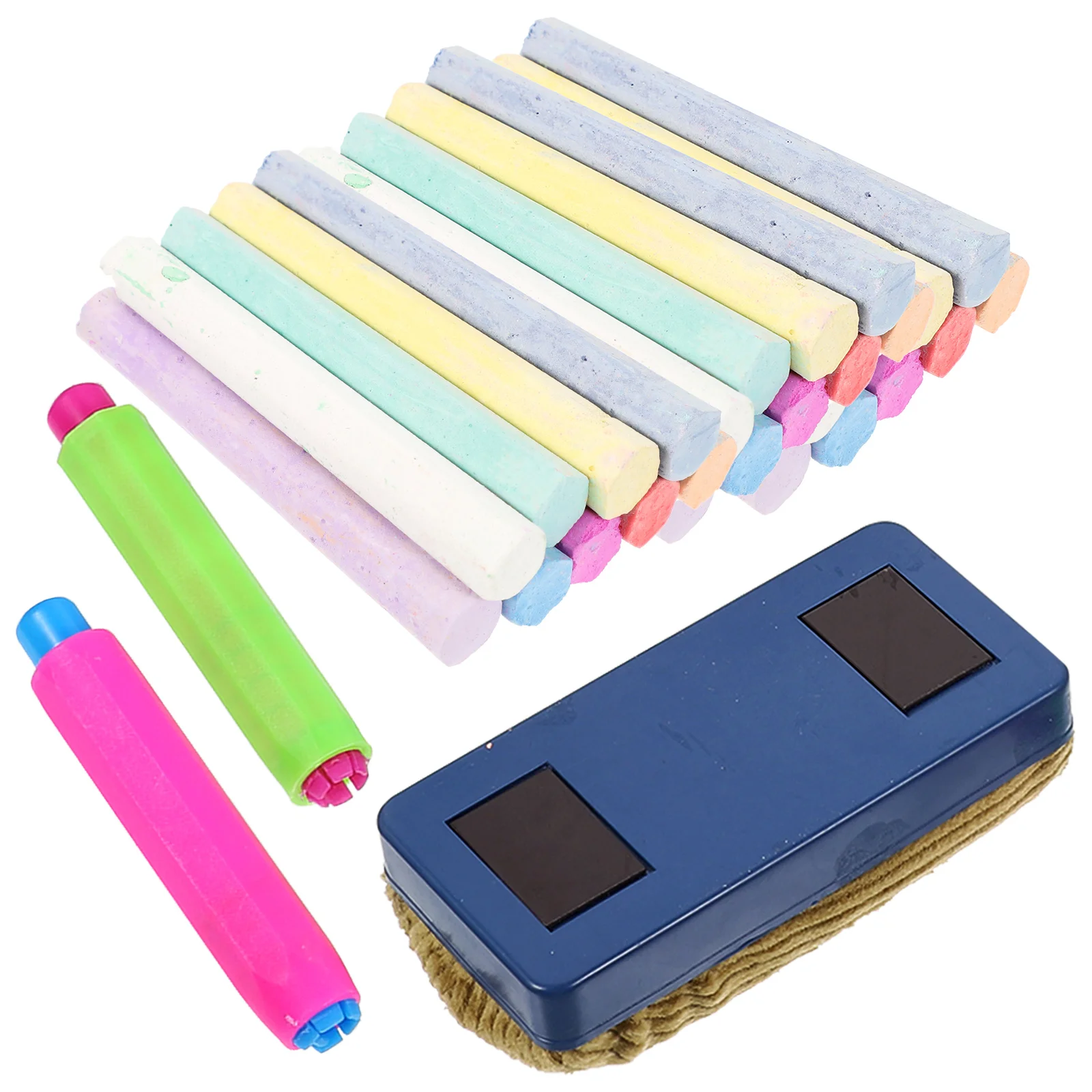 

Chalk Teacher Classroom Holders Chalkboard Kids Eraser Pencils Dustless Magnetic Whiteboard