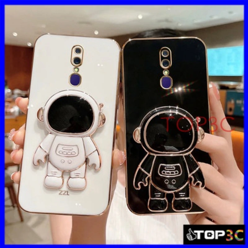 

Casing OPPO F11 F9 A5S A7 A12 F5 F7 A92 A37 A52 A16 stronaut mobile phone holder protective case